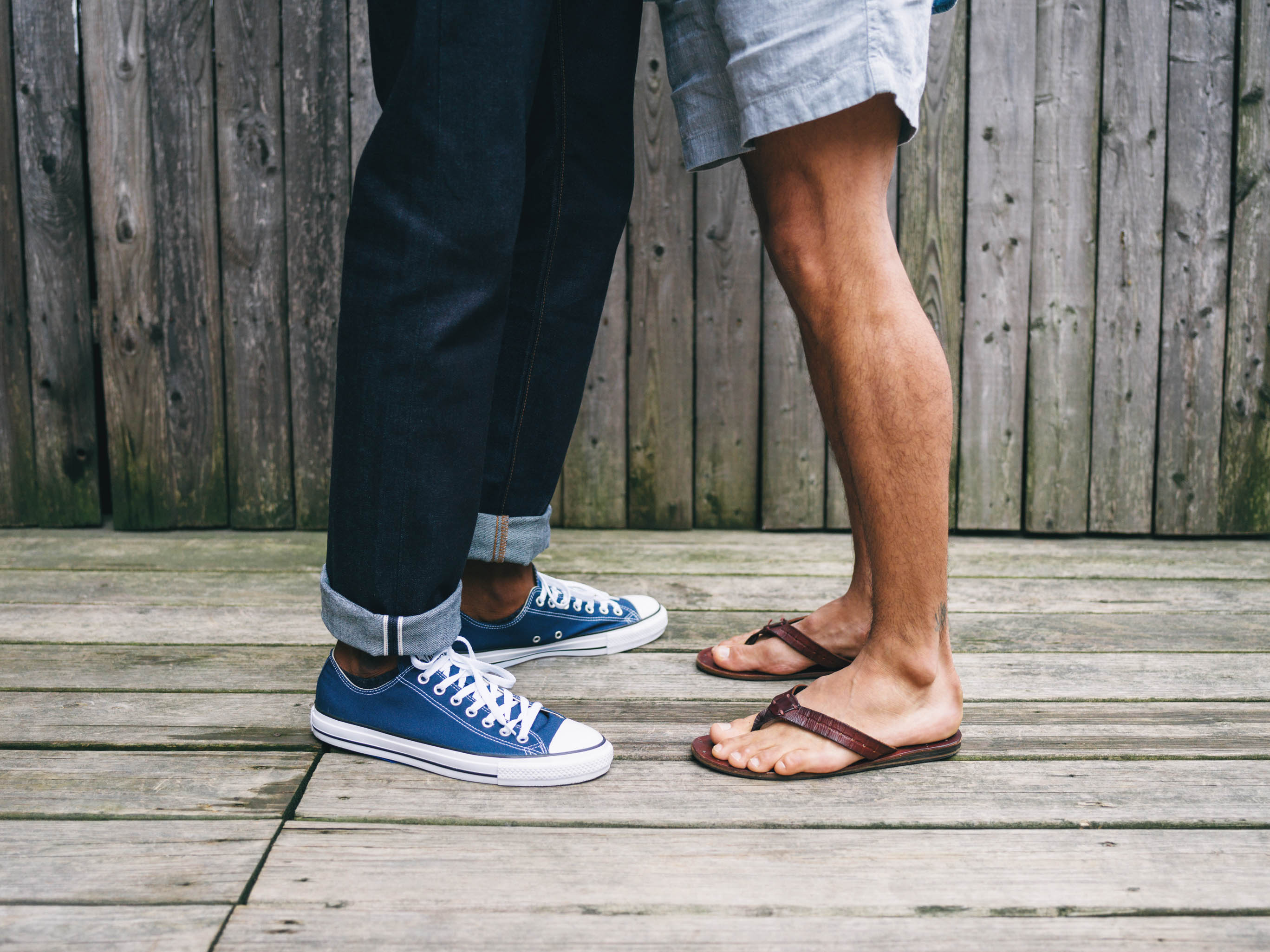 Closeup of gay couple